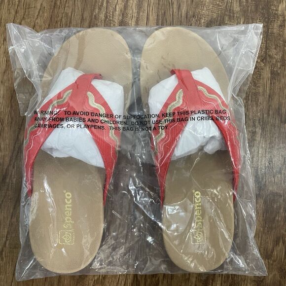 Spenco La Paz Flip Flop Sandal Womens 8D Bittersweet - Picture 7 of 7